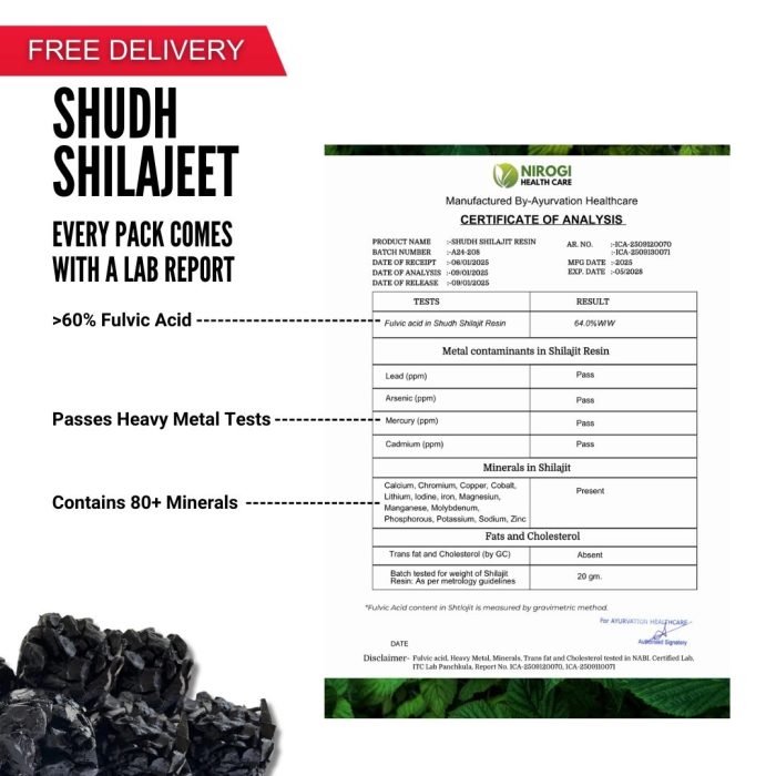 shudh shilajeet by nirogi healthcare