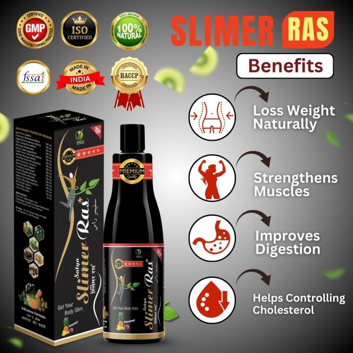 New Slimer Ras Ayurvedic Weight Loss Syrup For Men and Women - Image 3