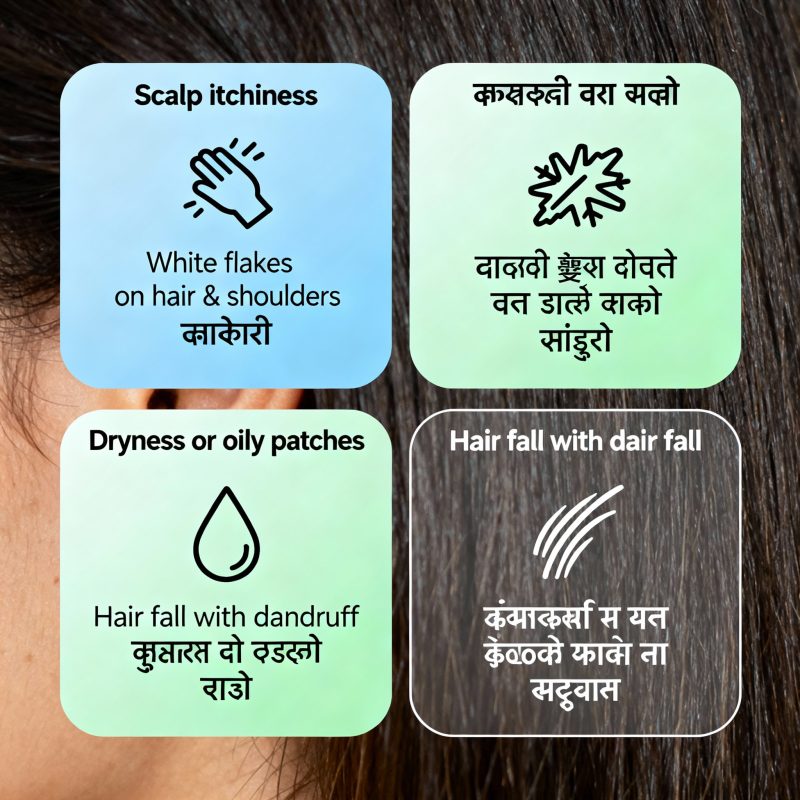 Dandruff Ke Symptoms